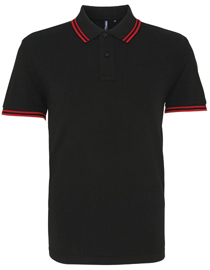 Men´s Classic Fit Tipped Polo - Asquith & Fox