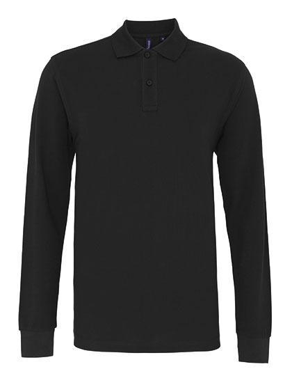 Men´s Classic Fit Long Sleeved Polo - Asquith & Fox