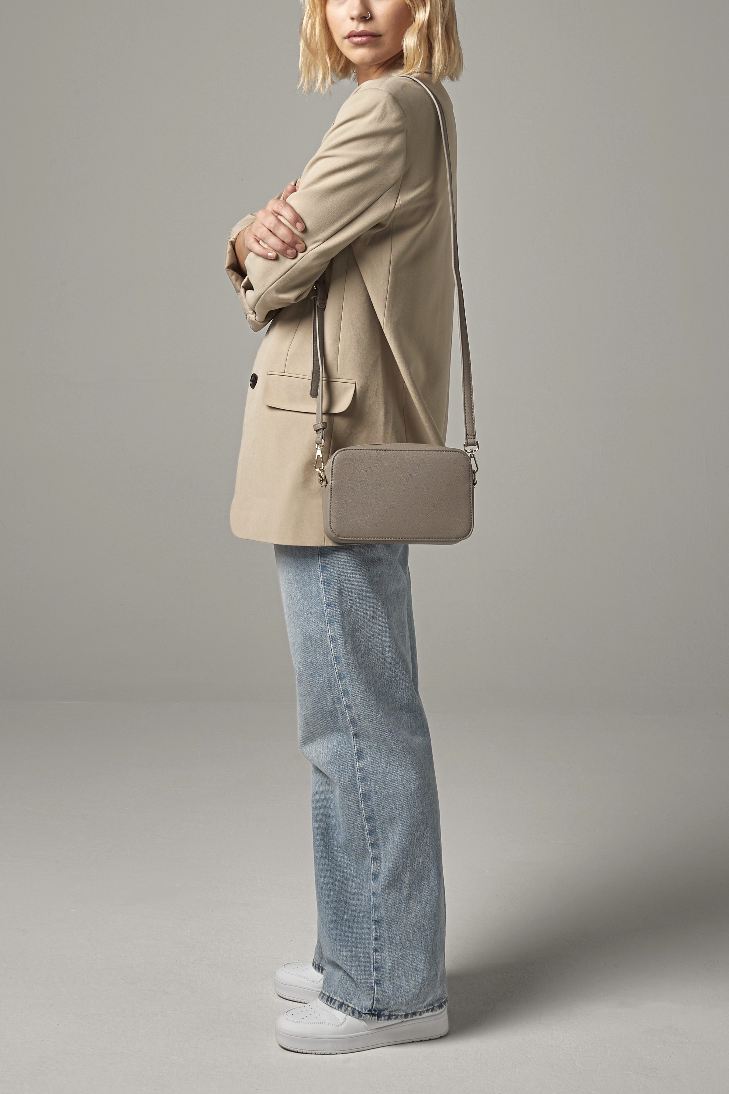 Boutique Structured Cross Body Bag - BagBase