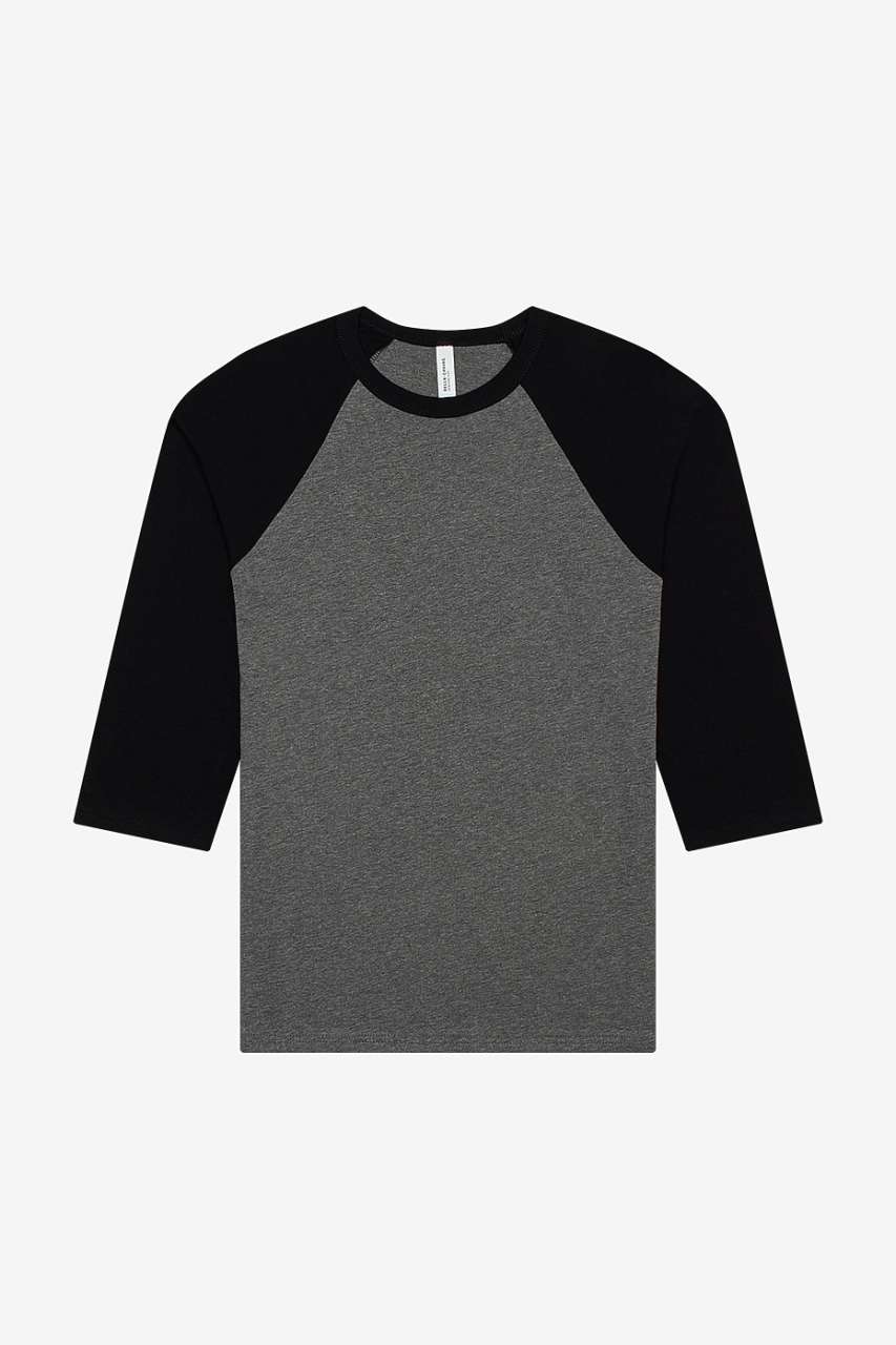UNISEX 3/4 SLEEVE BASEBALL TEE - Bella