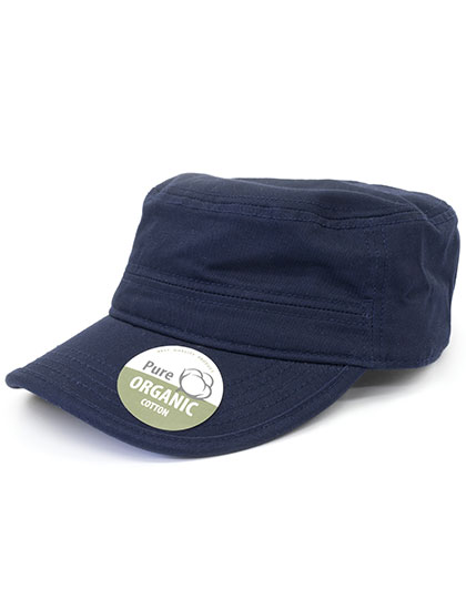 Organic Cotton Army Cap Washed - Brain Waves