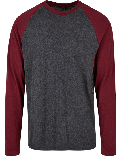 Men´s Contrast Raglan Longsleeve T-Shirt - Build Your Brand Basic