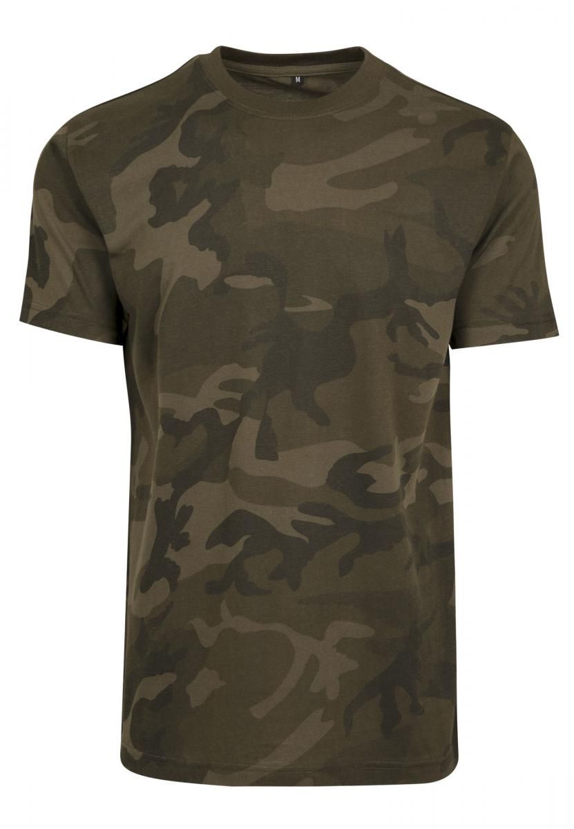 Camo Round Neck Tee - Build Your Brand