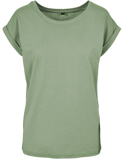 Build Your Brand Ladies´ Extended Shoulder Tee