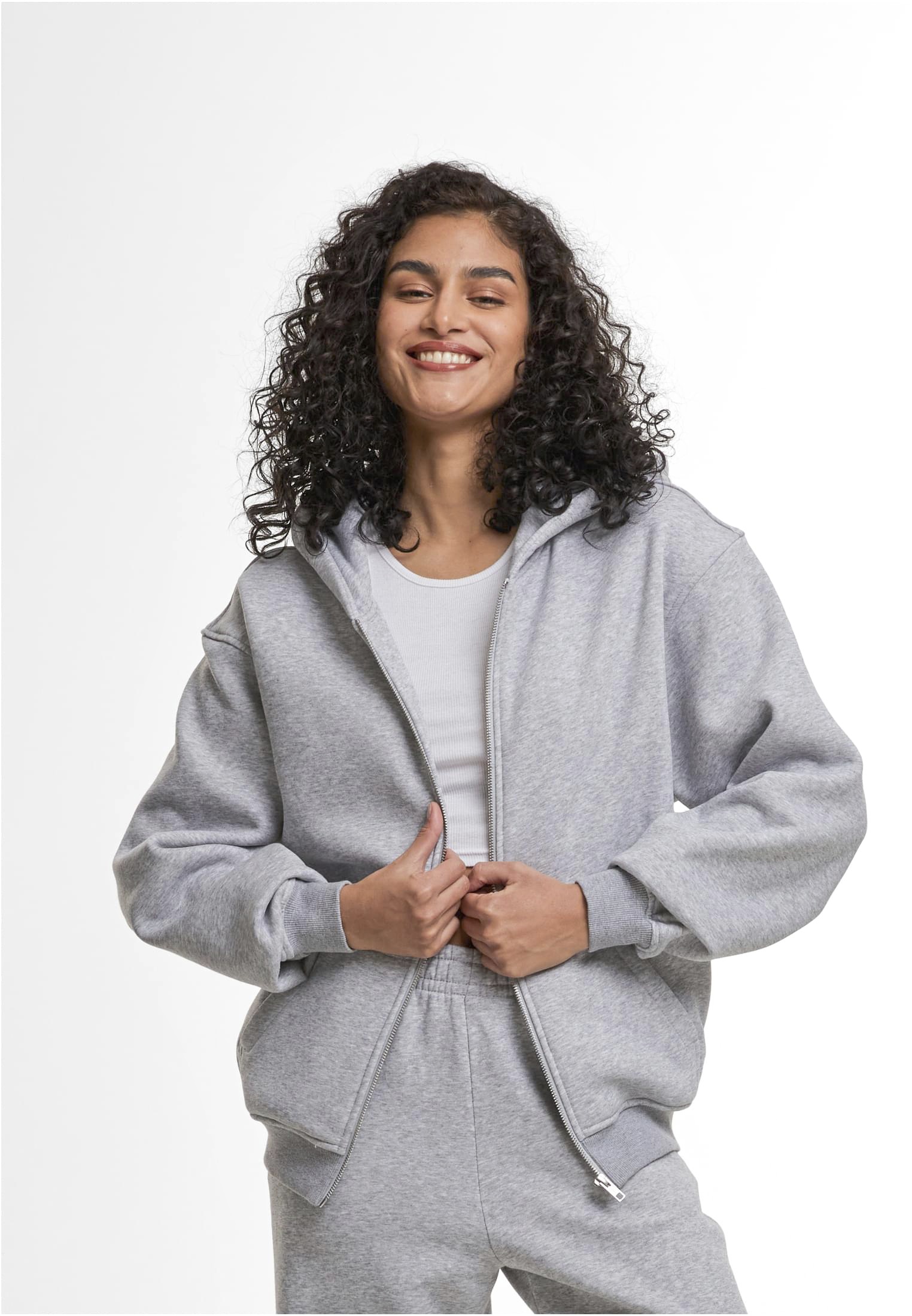 Ladies Loose Fit Zip Hoody - Build Your Brand