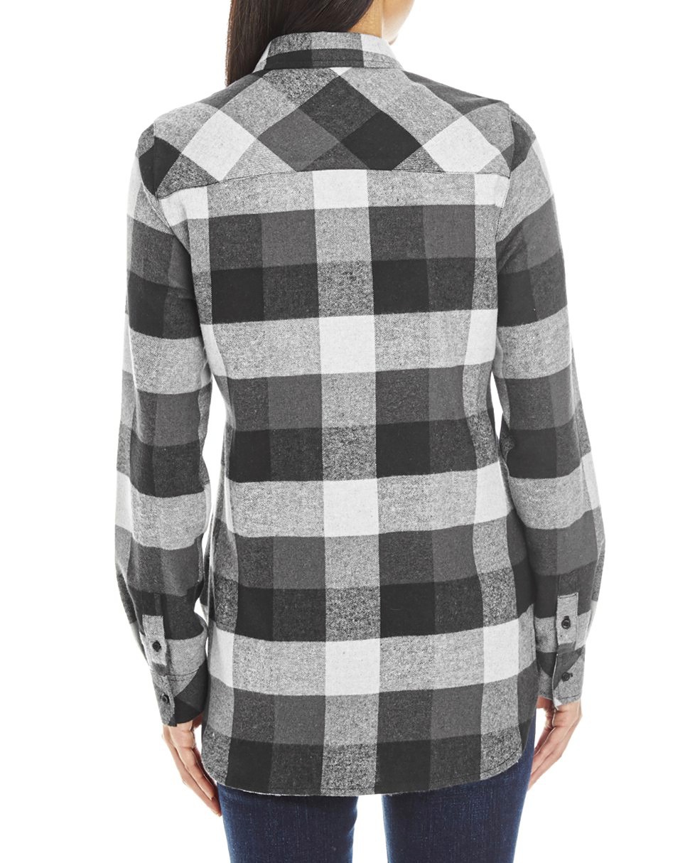 Burnside Ladies´ Woven Plaid Flannel Shirt