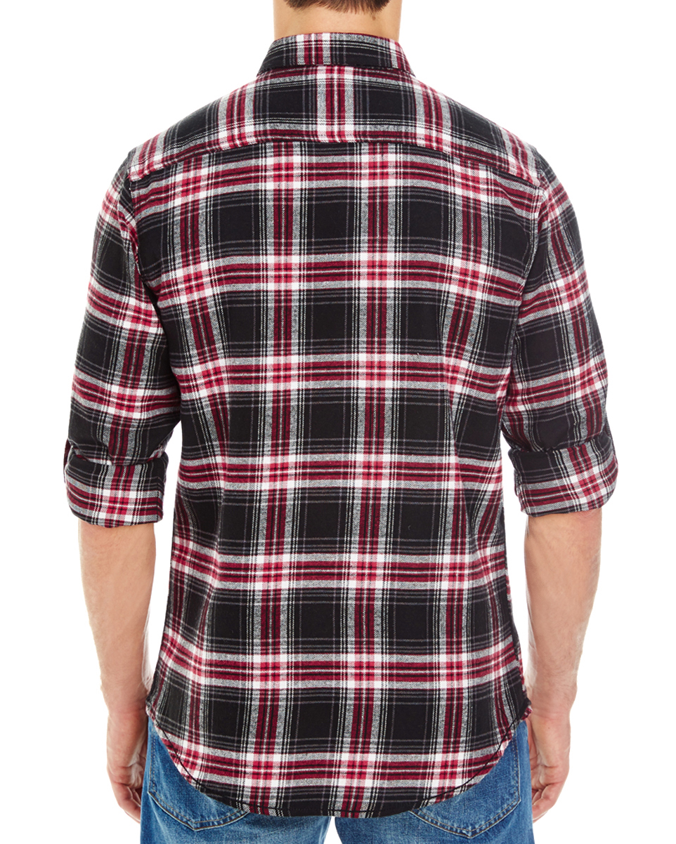 Woven Plaid Flannel Shirt - Burnside