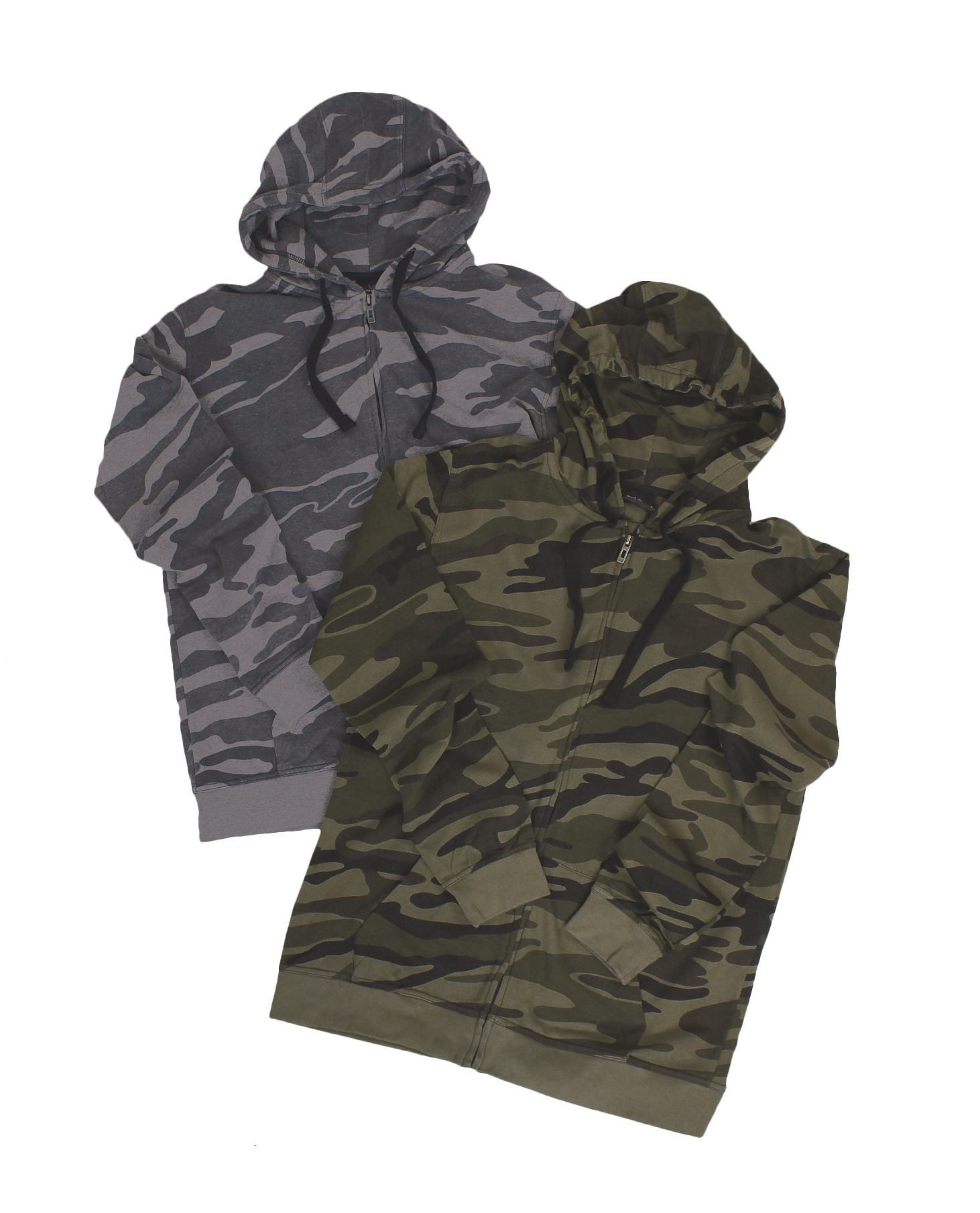 Full Zip Camo Hooded Sweat Jacket - Burnside
