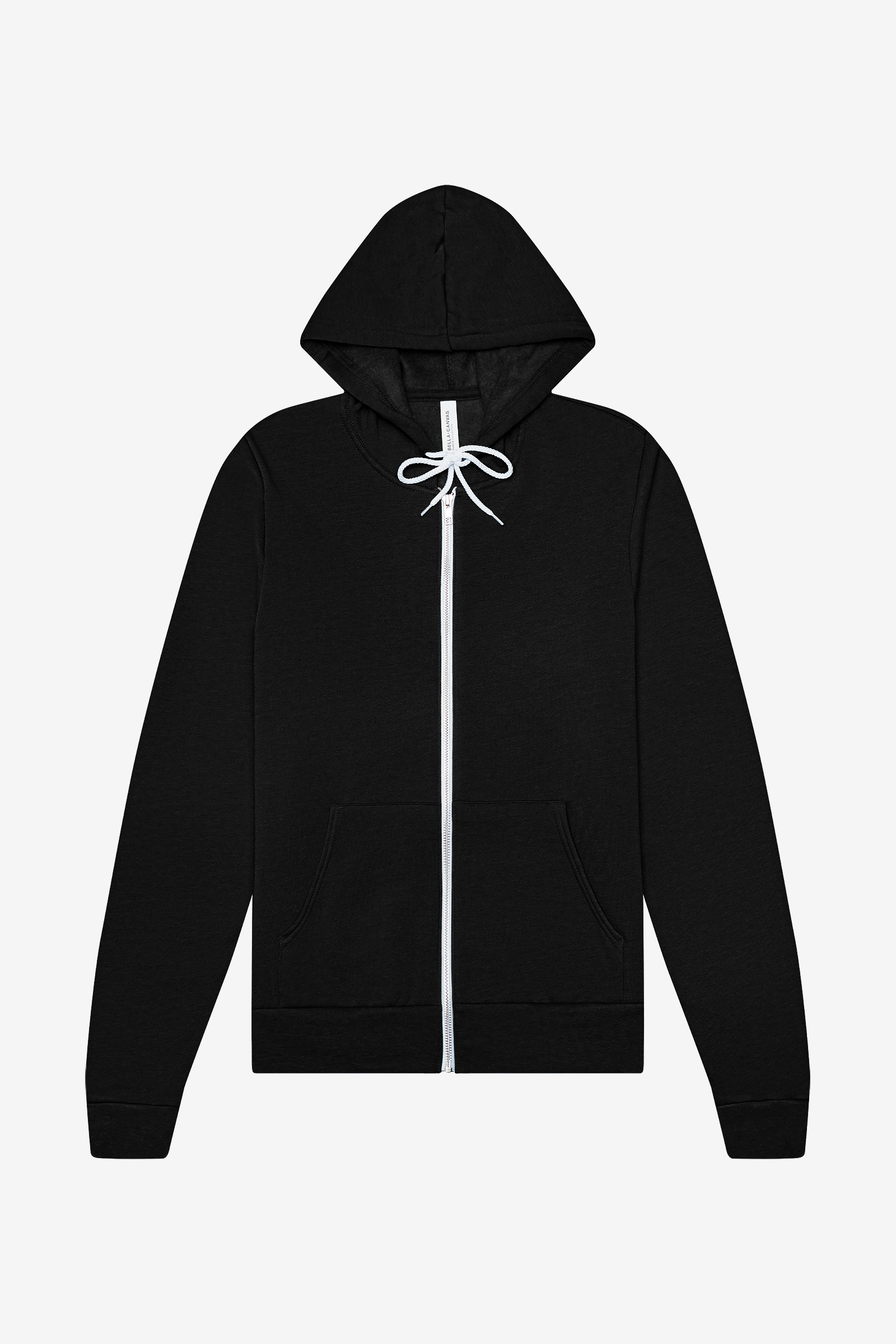 Unisex Poly-Cotton Fleece Full-Zip Hoodie - Bella+Canvas