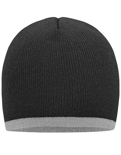 Beanie With Contrasting Border - Daiber