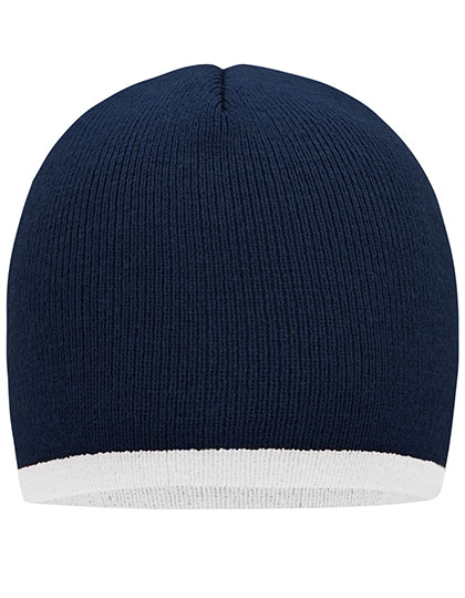 Beanie With Contrasting Border - Daiber