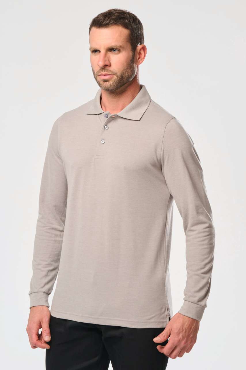 MEN'S LONG-SLEEVED POLO SHIRT - Designed To Work