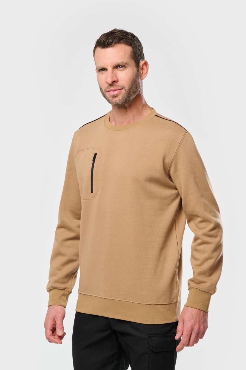 UNISEX DAYTODAY CONTRASTING POCKET SWEATSHIRT - Designed To Work