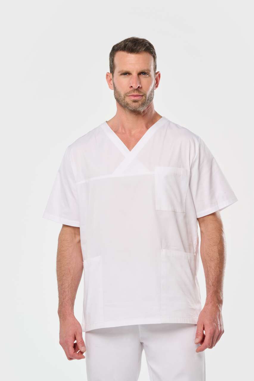 UNISEX SHORT SLEEVE COTTON TUNIC - Designed To Work