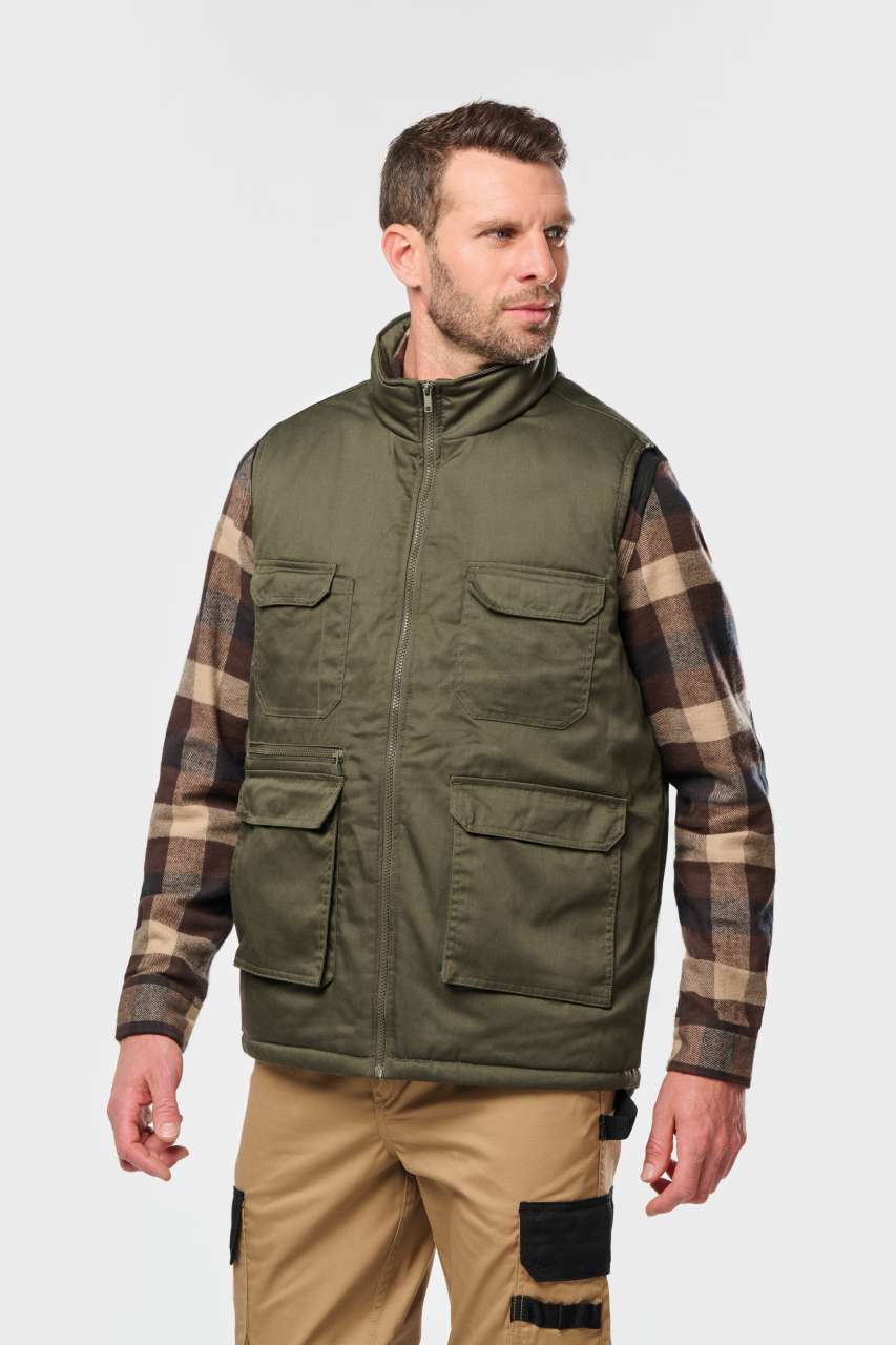 UNISEX PADDED MULTI-POCKET POLYCOTTON VEST - Designed To Work