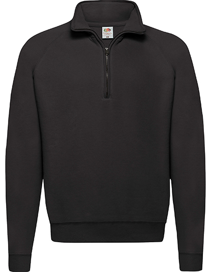Classic Zip Neck Sweat - Fruit of the Loom