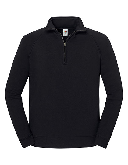 Iconic Premium Zip Neck Sweat - Fruit of the Loom