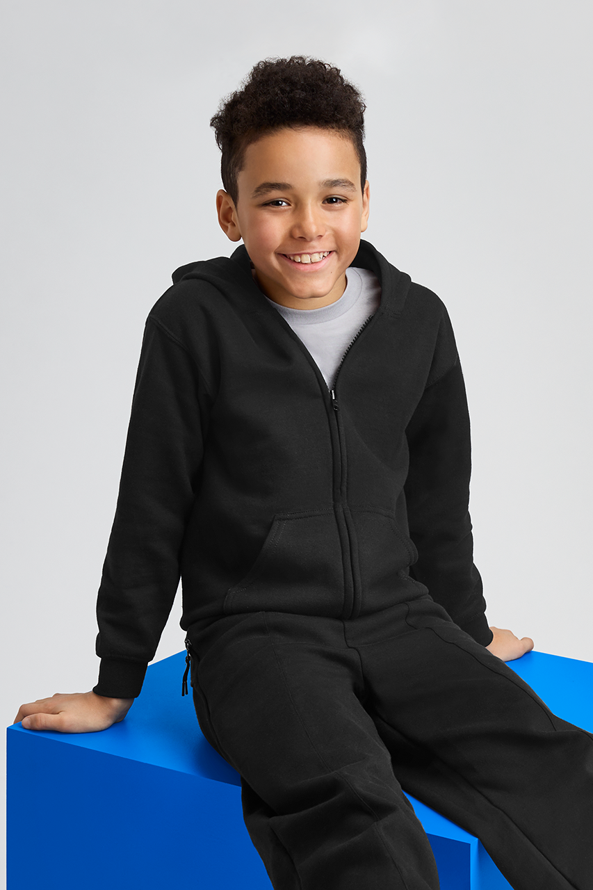 HEAVY BLEND™ YOUTH FULL ZIP HOODED SWEATSHIRT - Gildan