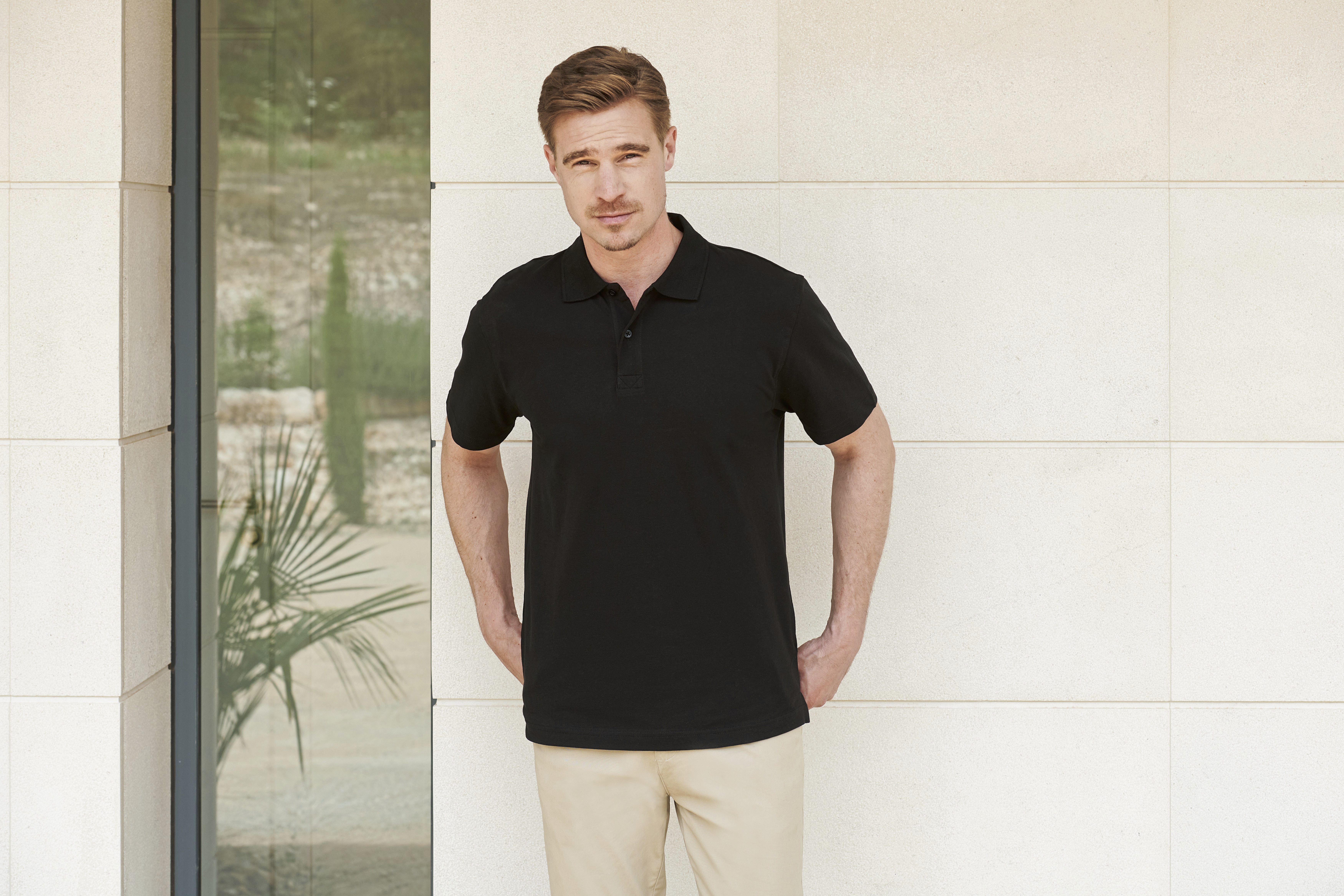 Men´s Stretch Piqué Polo Shirt - Henbury