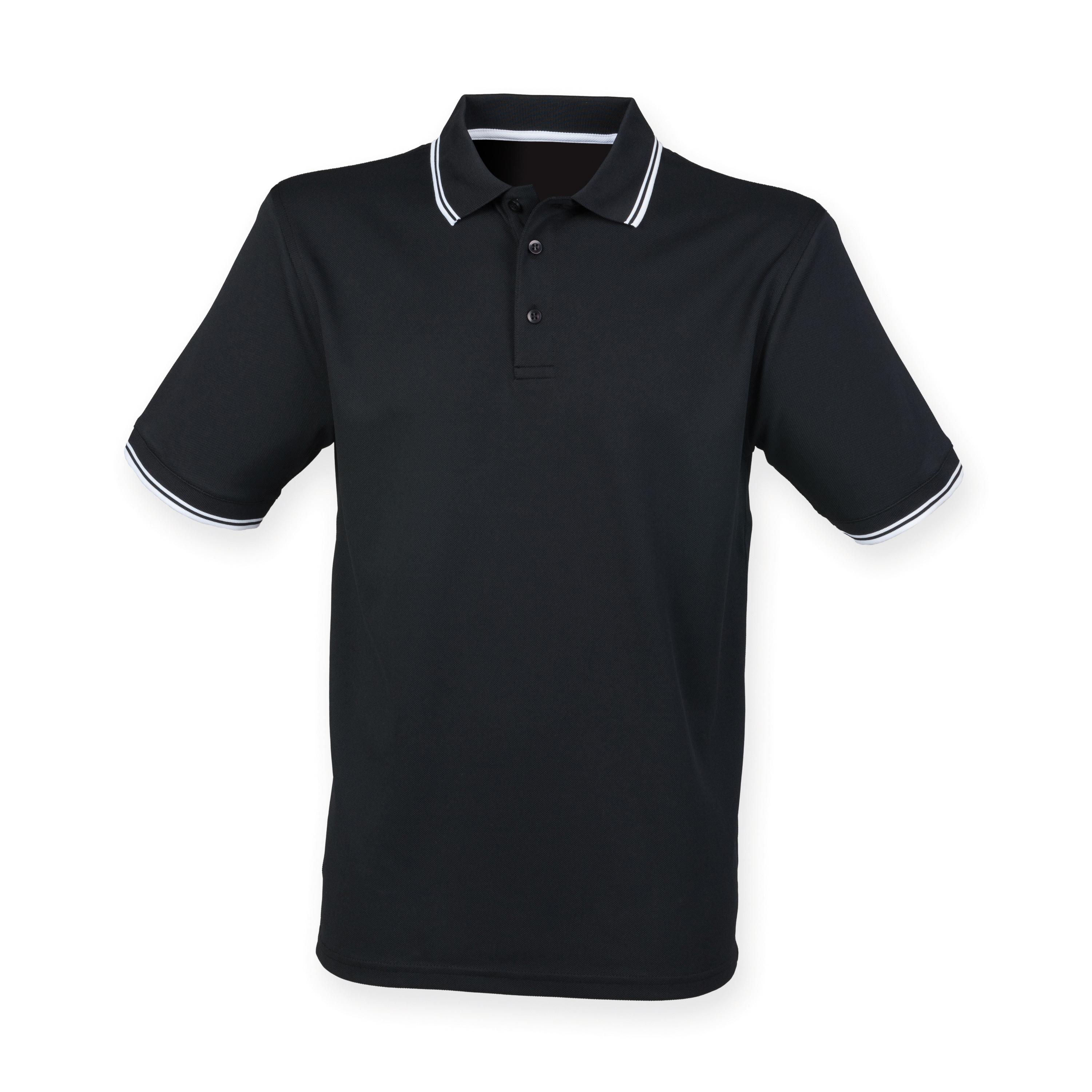 Men´s Coolplus® Short Sleeved Tipped Polo Shirt - Henbury