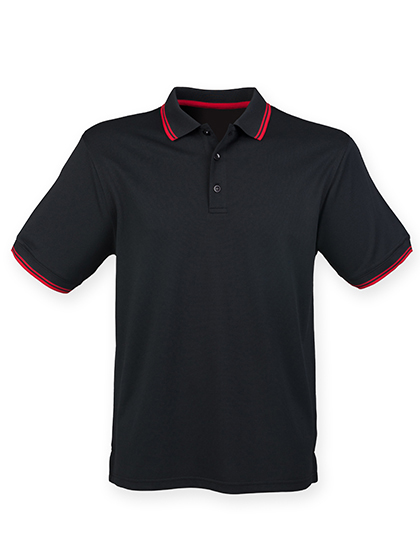 Men´s Coolplus® Short Sleeved Tipped Polo Shirt - Henbury
