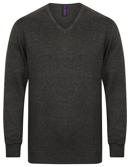 MEN'S 12GG V-NECK JUMPER - Henbury