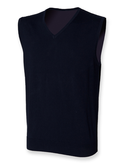 Men´s Lightweight Sleeveless V-Neck Jumper - Henbury