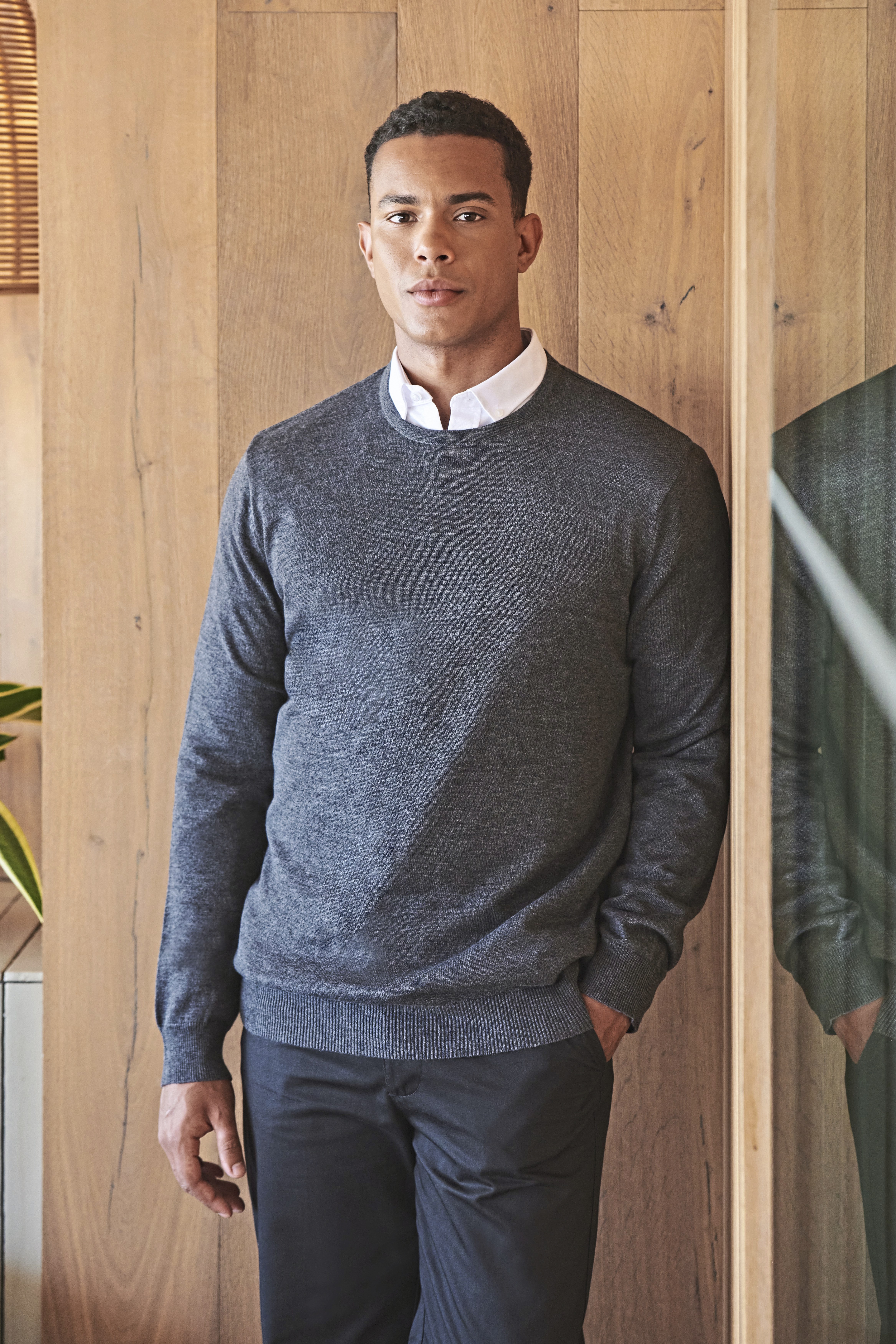 Men´s Lightweight Crew Neck Jumper - Henbury