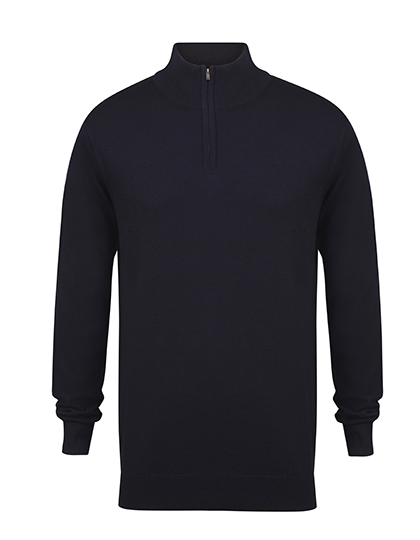 Men´s Quarter Zip Jumper - Henbury