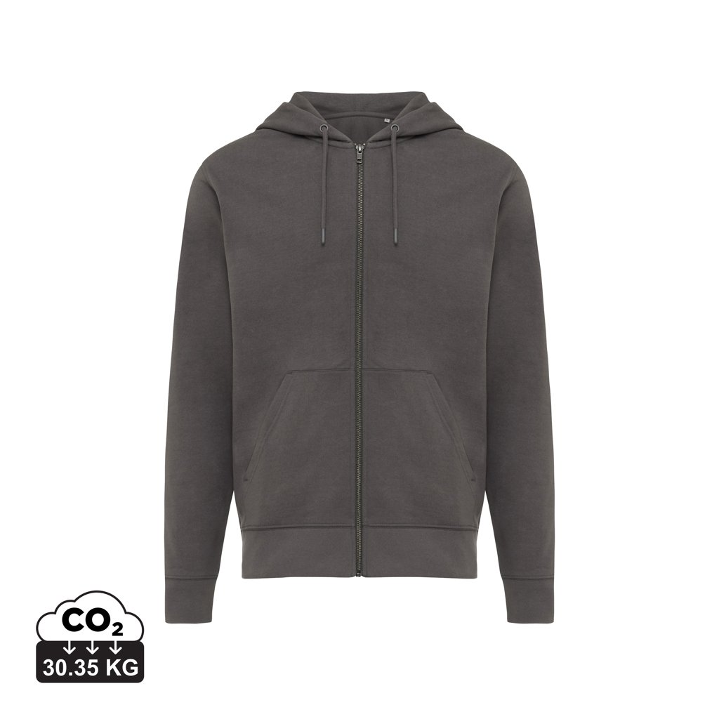 Mikina na zips s kapucňou IQONIQ Abisko z recykl. bavlny - iqoniq