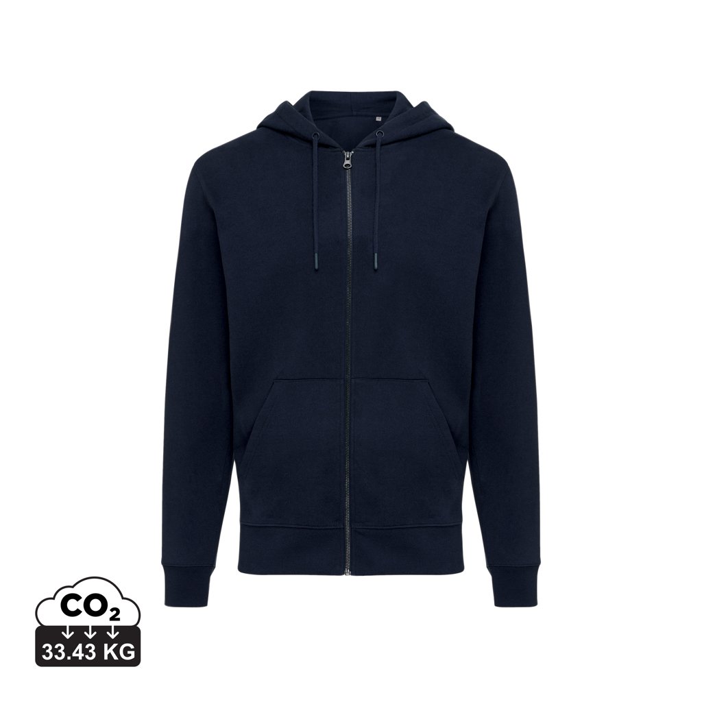 Mikina na zips s kapucňou IQONIQ Abisko z recykl. bavlny - iqoniq