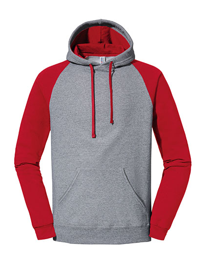 Nublend® Colour-Block Raglan Hooded Sweatshirt - JERZEES