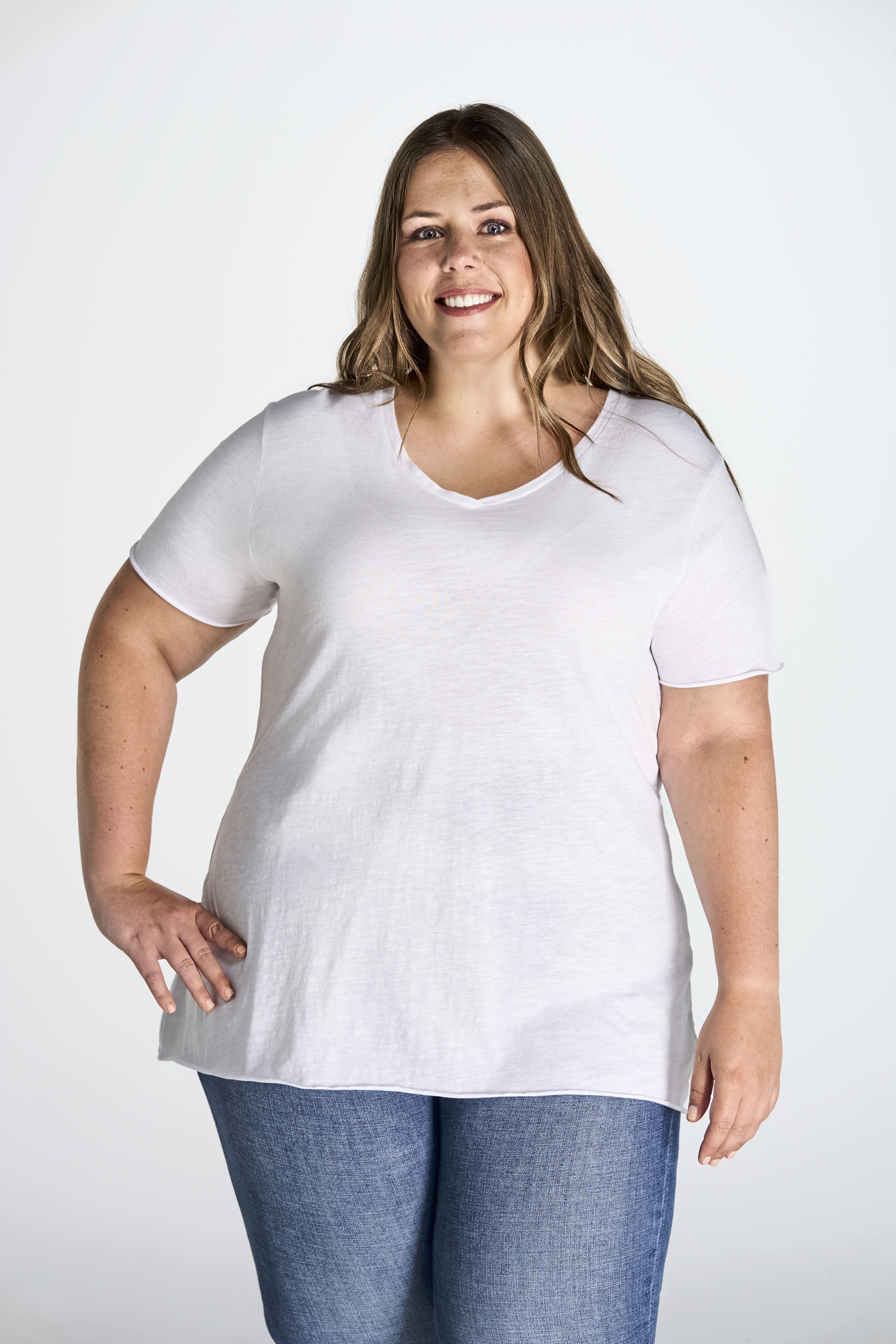 Ladies´ Curves Slub T-Shirt - JHK