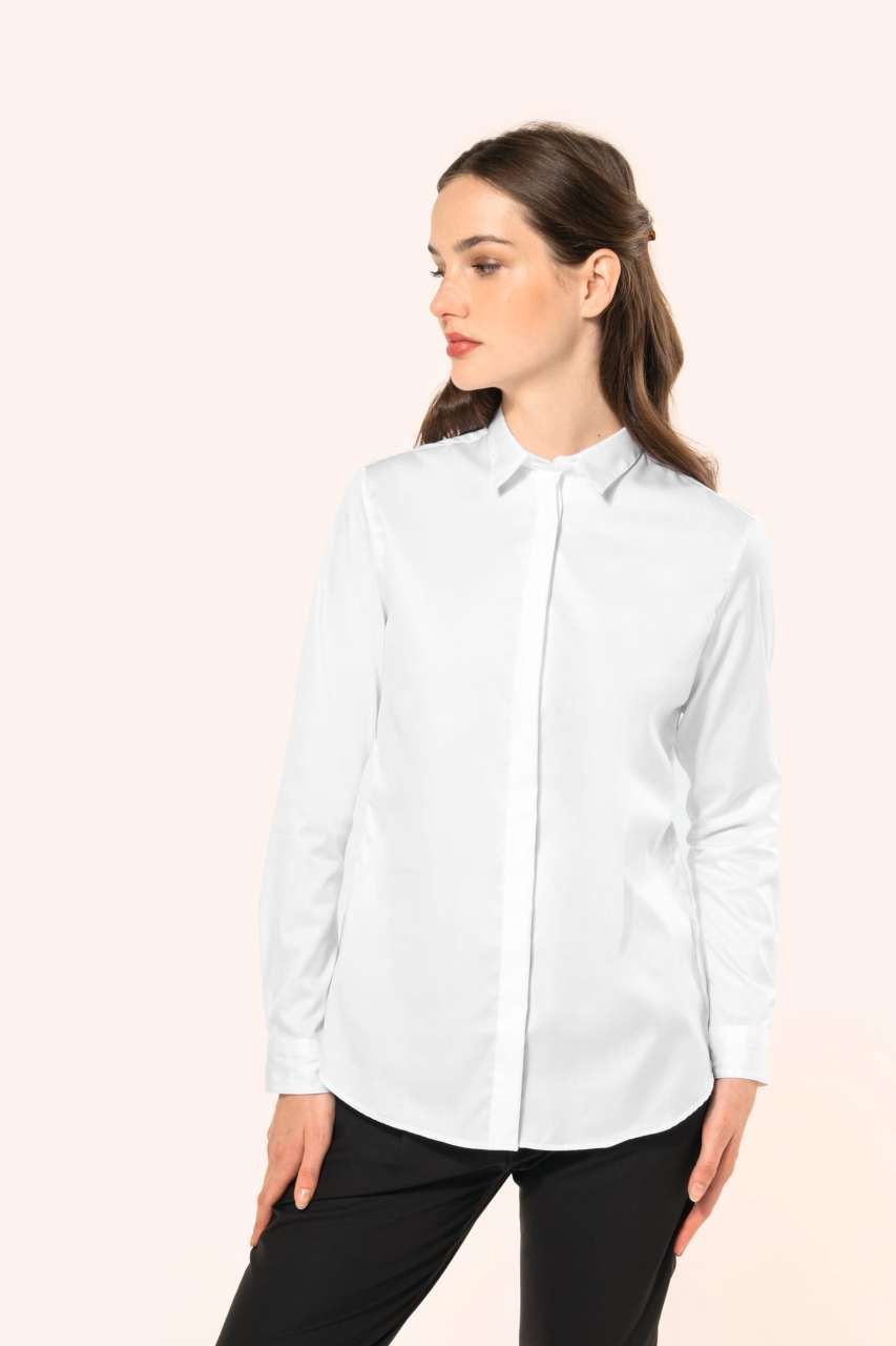 Kariban Premium LADIES' LONG-SLEEVED TWILL SHIRT