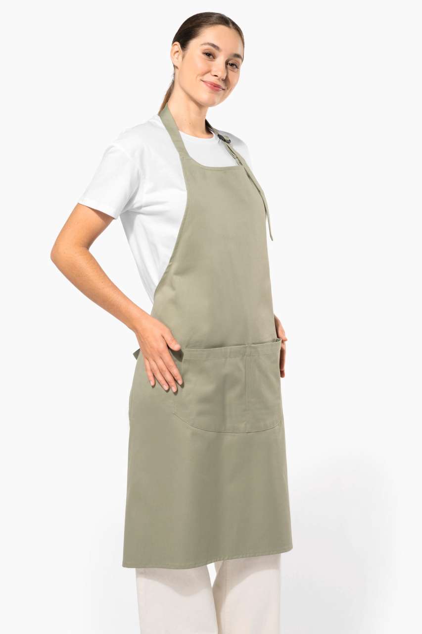 APRON WITH POCKET IN ORGANIC COTTON - Kariban