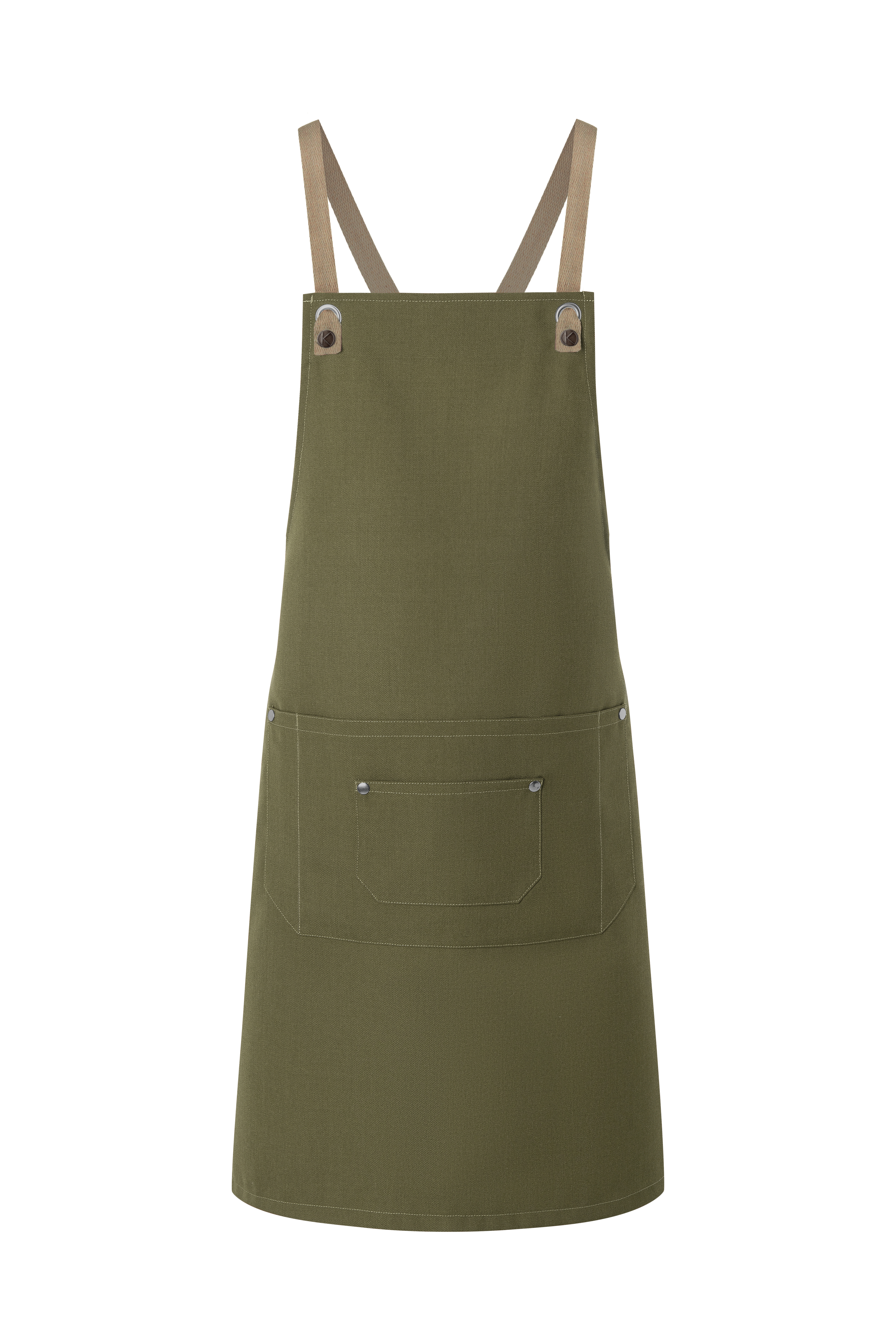 Bib Apron Urban-Nature With Cross Straps And Big Pocket - Karlowsky