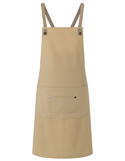 Bib Apron Urban-Nature With Cross Straps And Big Pocket - Karlowsky