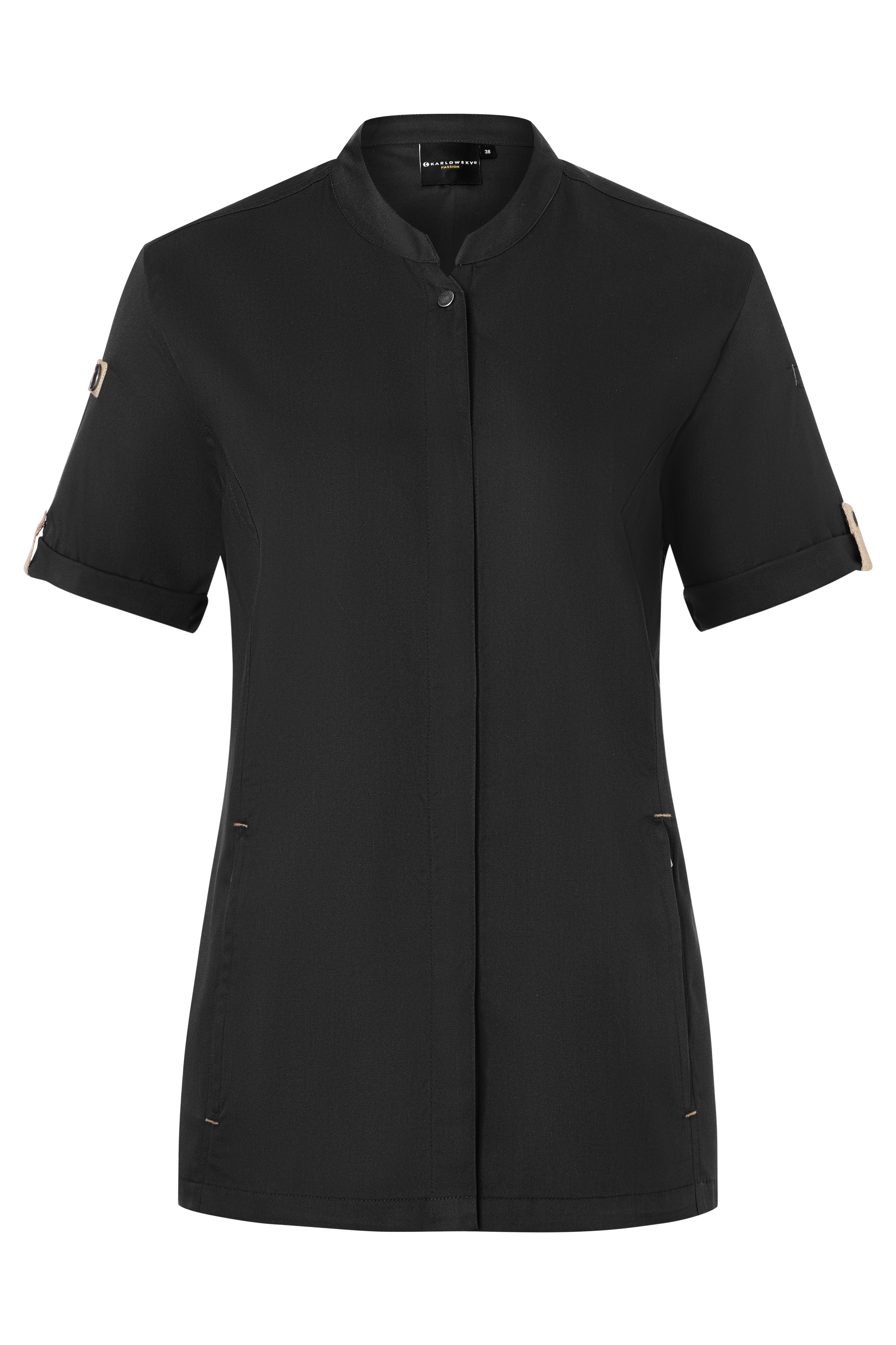 Ladies Chefs Jacket Green-Generation Short Sleeve - Karlowsky