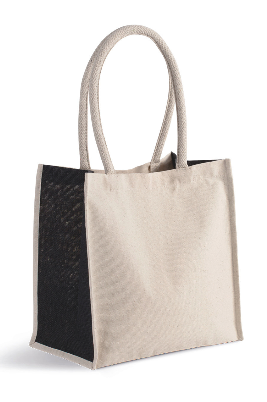 COTTON / JUTE TOTE BAG - 17 L - Kimood