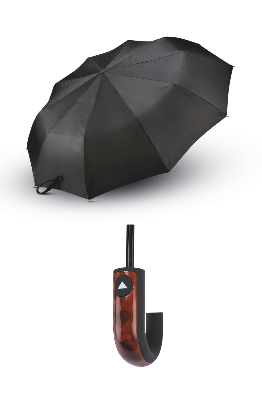 CLASSIC J HANDLE FOLDABLE UMBRELLA - Kimood