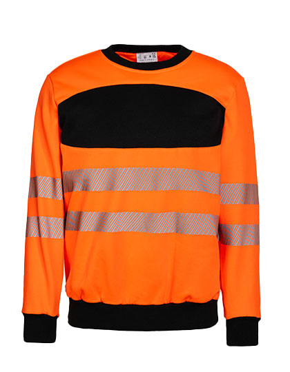 EOS Hi-Vis Workwear Sweatshirt With Printing Area - Korntex