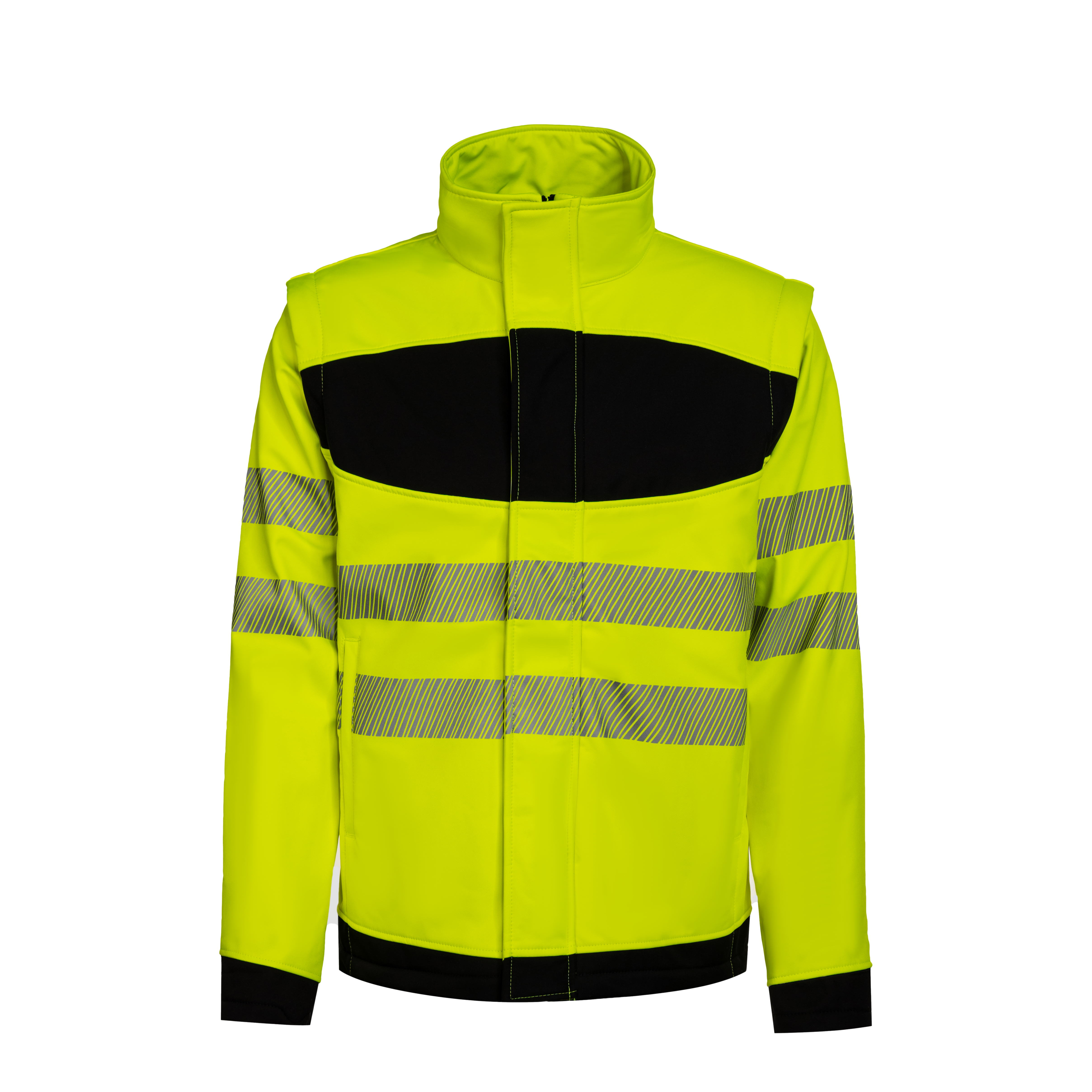 EOS Hi-Vis Workwear Softshell Jacket With Printing Area - Korntex