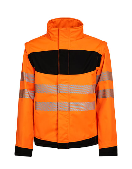 EOS Hi-Vis Workwear Softshell Jacket With Printing Area - Korntex
