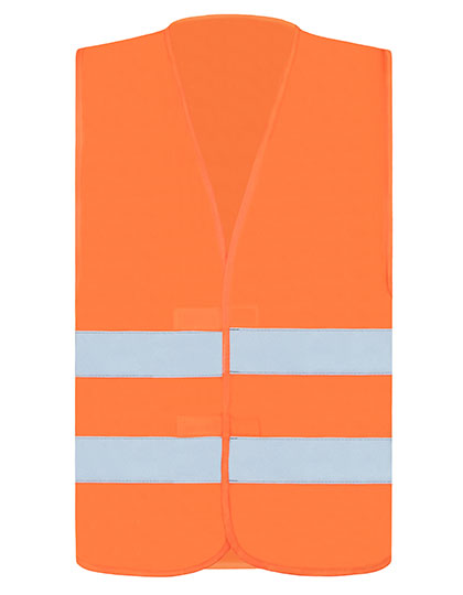 BASIC SAFETY VEST FOR PRINT "KARLSRUHE" - 2 VELCRO - Korntex