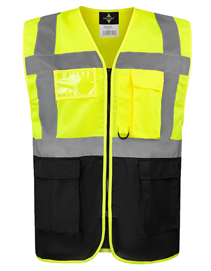 COMFORT EXECUTIVE SAFETY VEST "HAMBURG" - MULTIFUNCTIONAL WITH POCKETS - Korntex