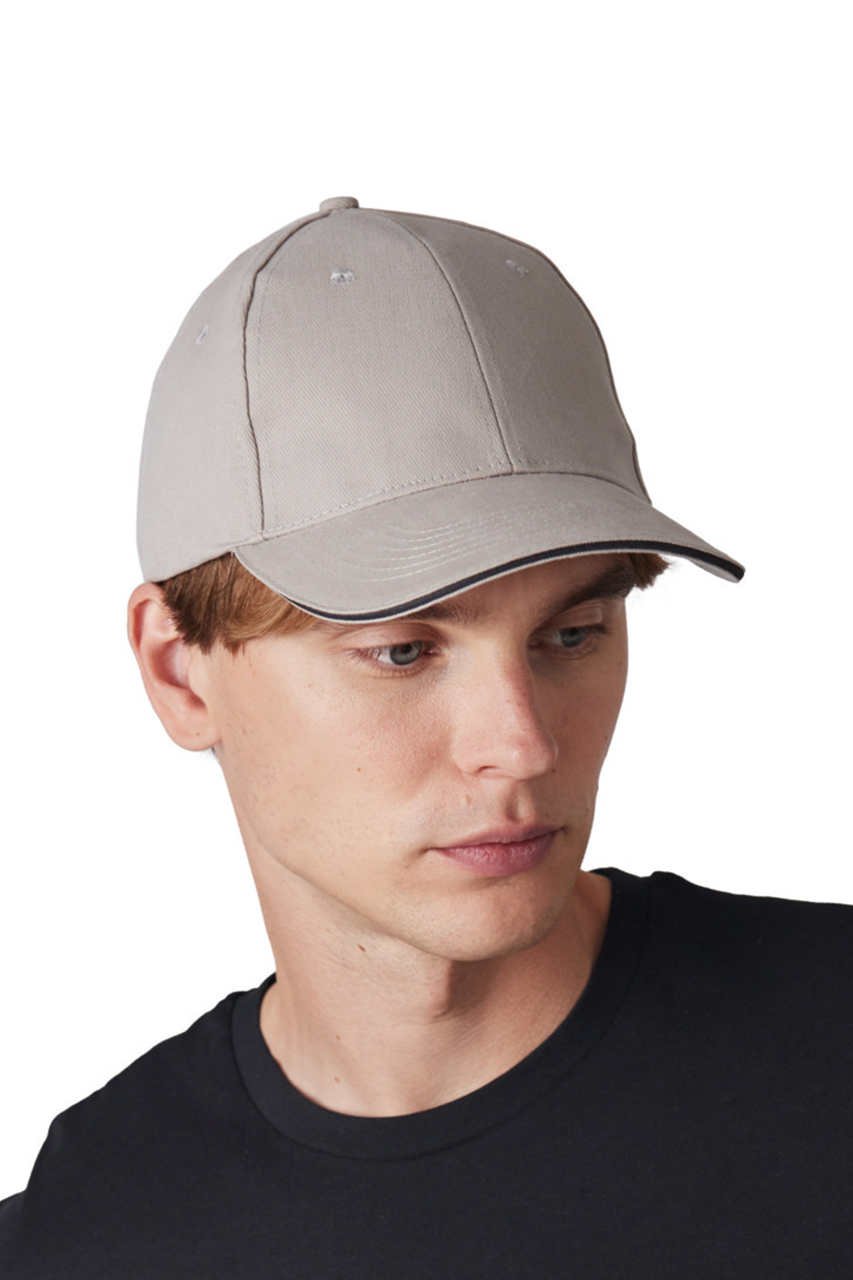 CAP WITH CONTRASTING SANDWICH PEAK - 6 PANELS - K-Up