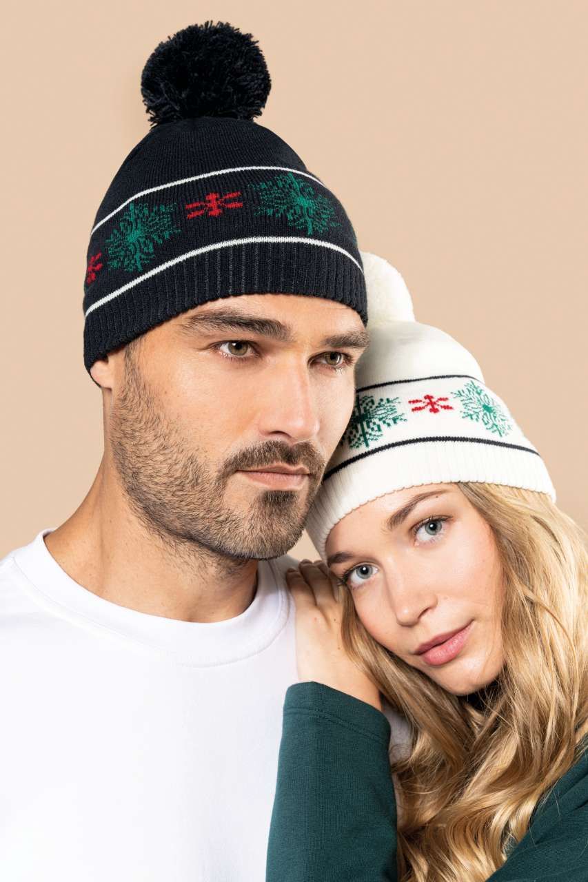 BEANIE WITH CHRISTMAS PATTERNS - K-Up