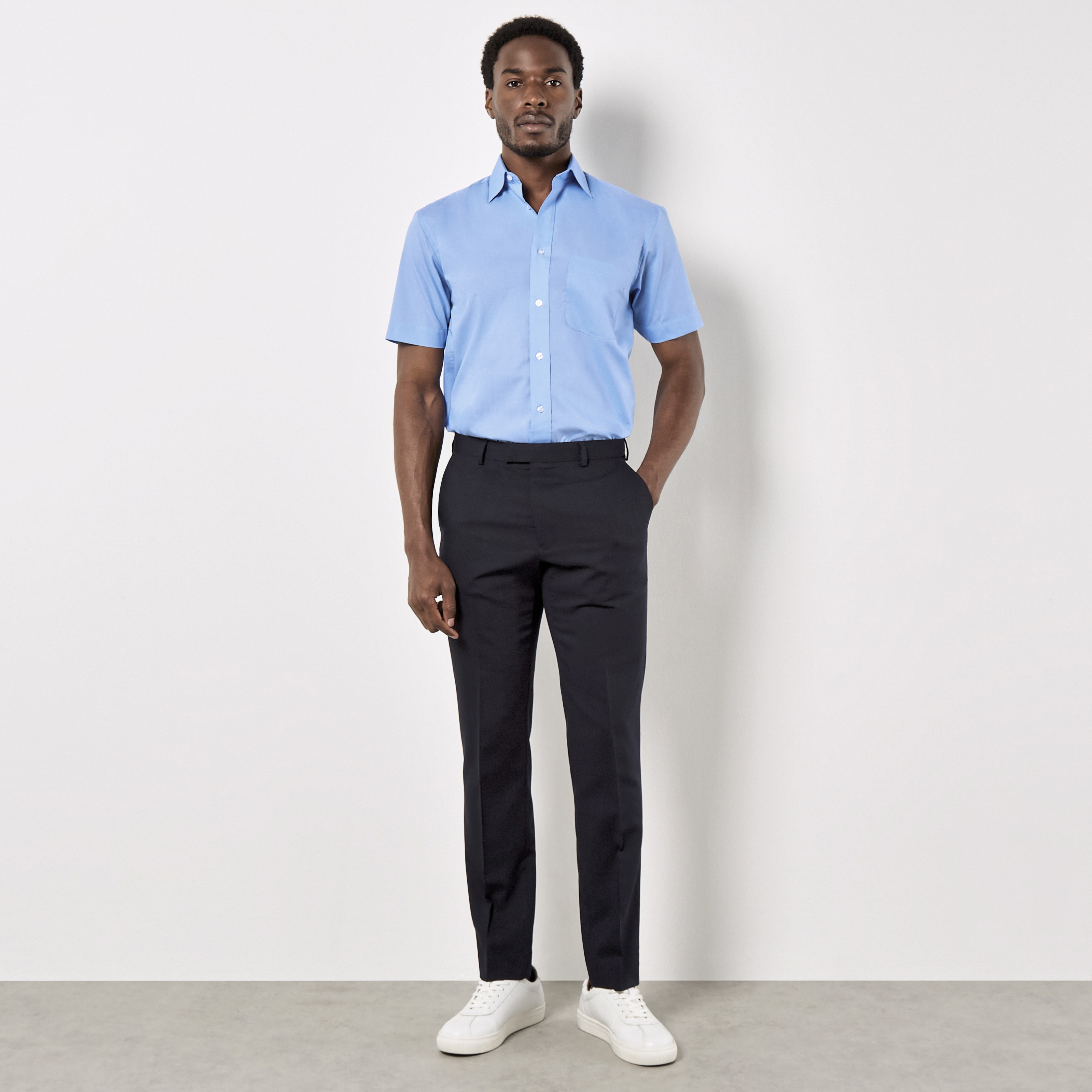 Men´s Classic Fit Business Shirt Short Sleeve - Kustom Kit