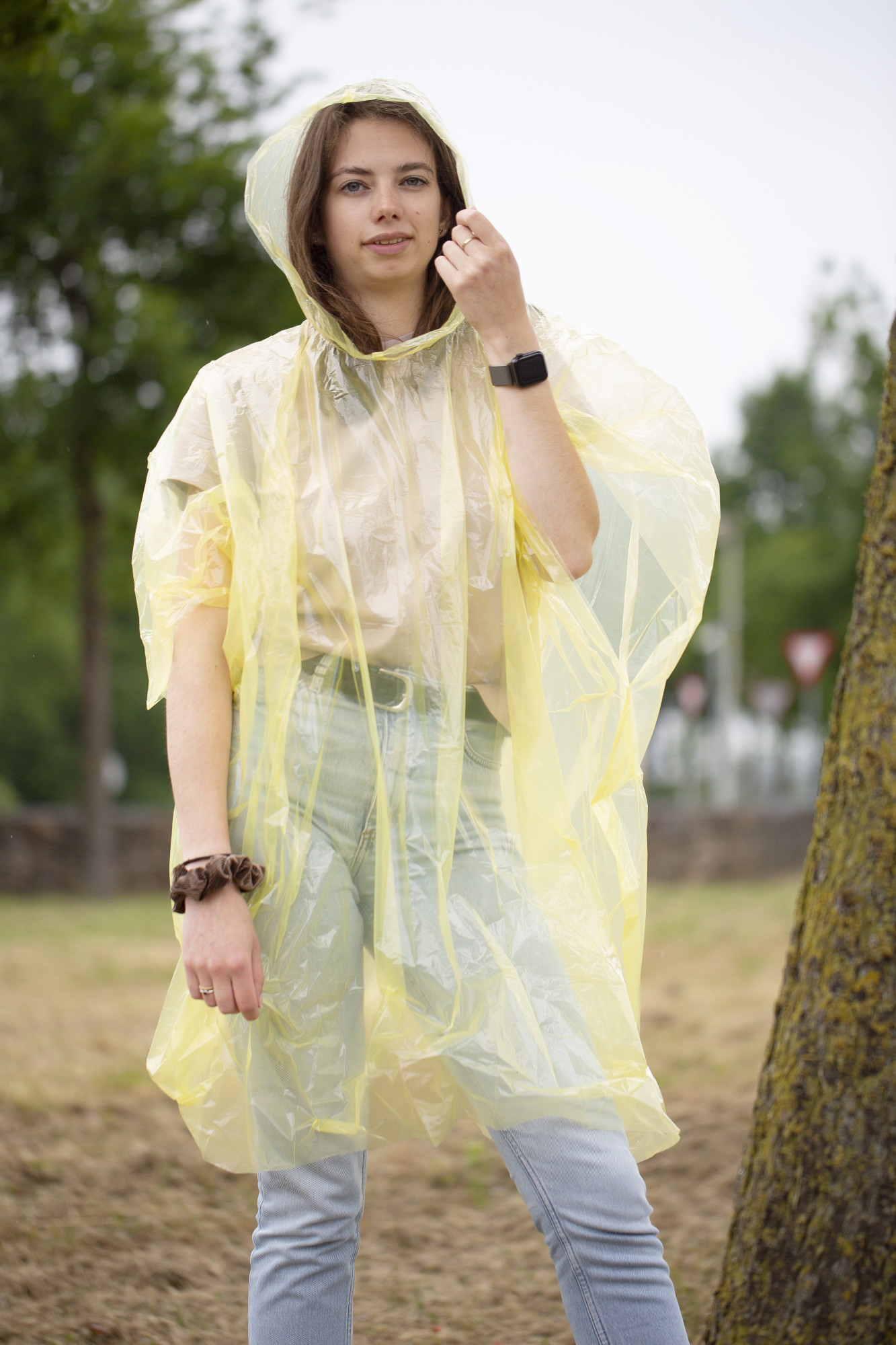 Poncho Oxford - L-merch