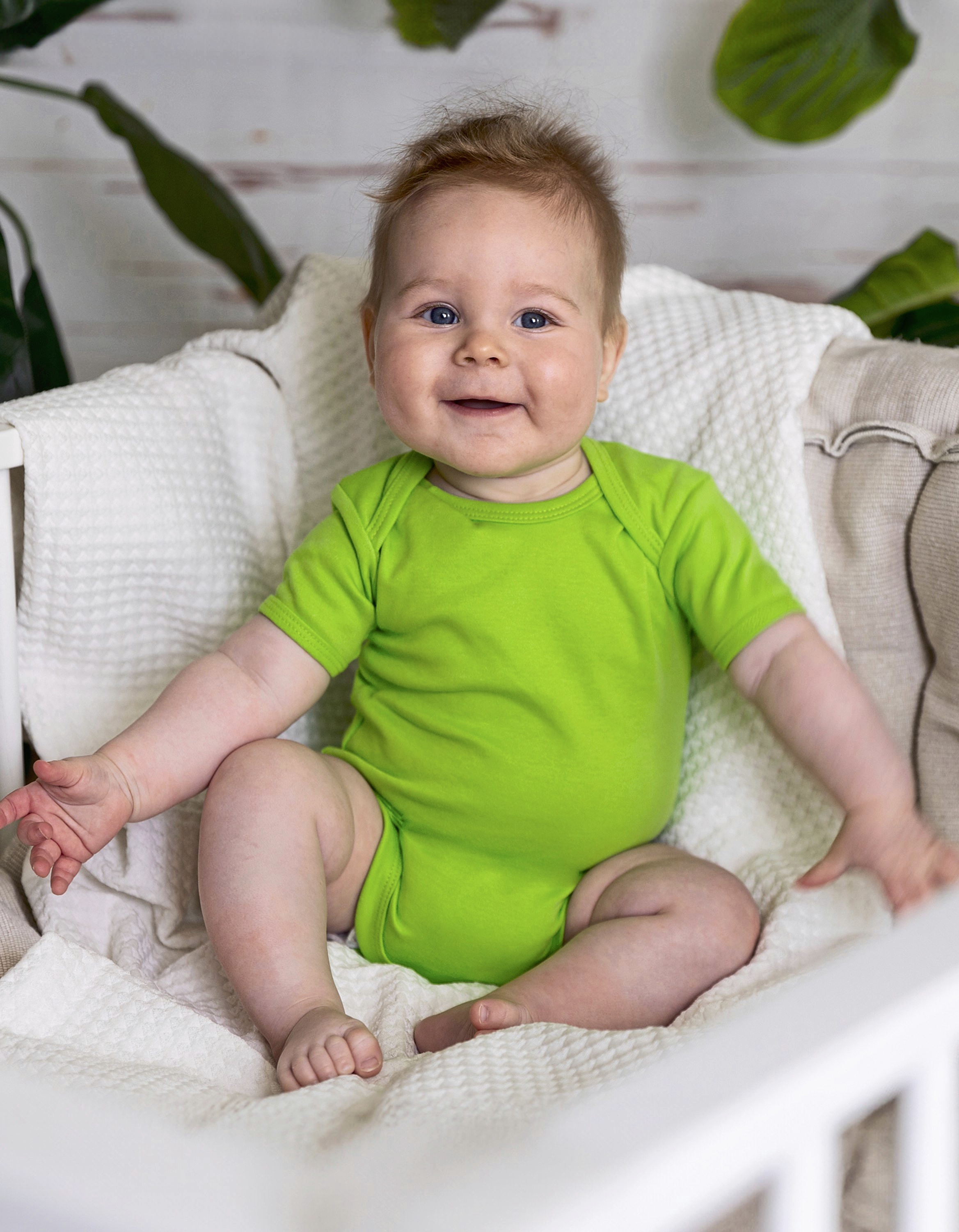 Link Kids Wear Organic Baby Bodysuit Short Sleeve Bailey 01